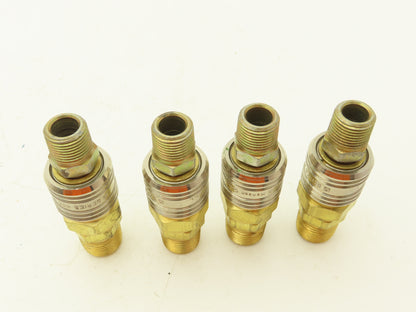 Parker Hansen 400/42  Pneumatic Female/Male Quick Coupler 3/8" Body Lot of 4