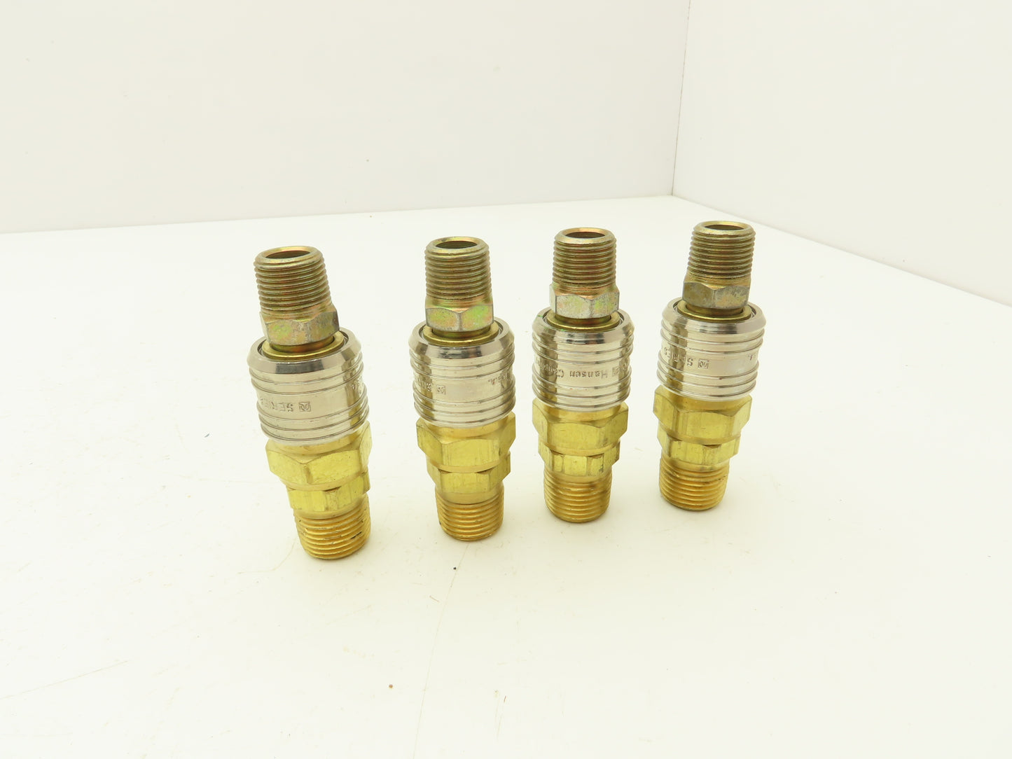 Parker Hansen 400/42  Pneumatic Female/Male Quick Coupler 3/8" Body Lot of 4