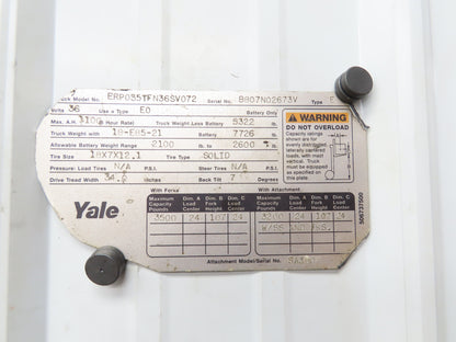 Yale ERC080HDN36SE092EE Forklift Dual-Wheel Front Drive Axle 6 Lug Assembly