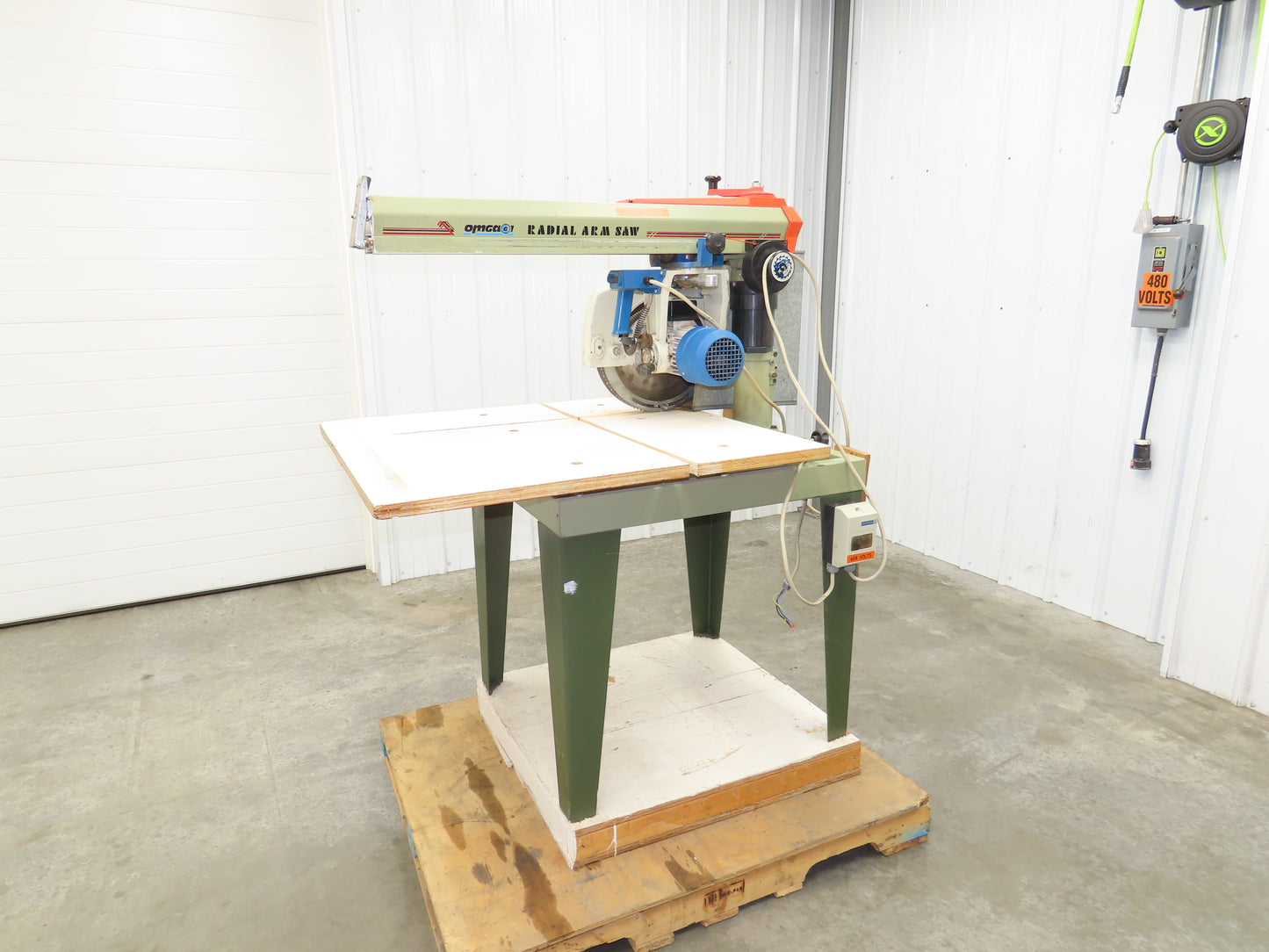 Omga 600 Radial Arm Saw 14" Blade 5Hp Motor 24" 600mm Rip 230/460V 3Ph