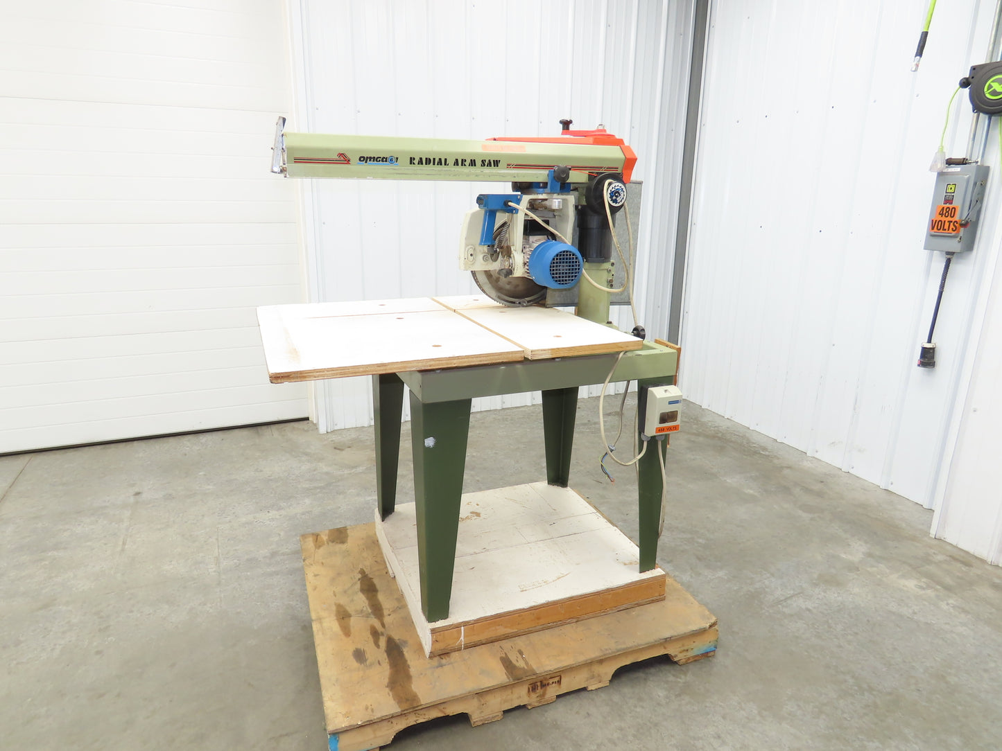 Omga 600 Radial Arm Saw 14" Blade 5Hp Motor 24" 600mm Rip 230/460V 3Ph