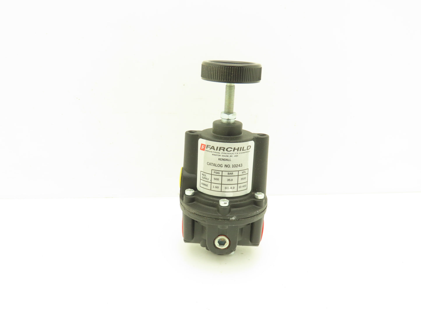 Fairchild 10243 Kendall Pressure Regulator 3/8" NPT 1-60PSI Range 500 PSI Max