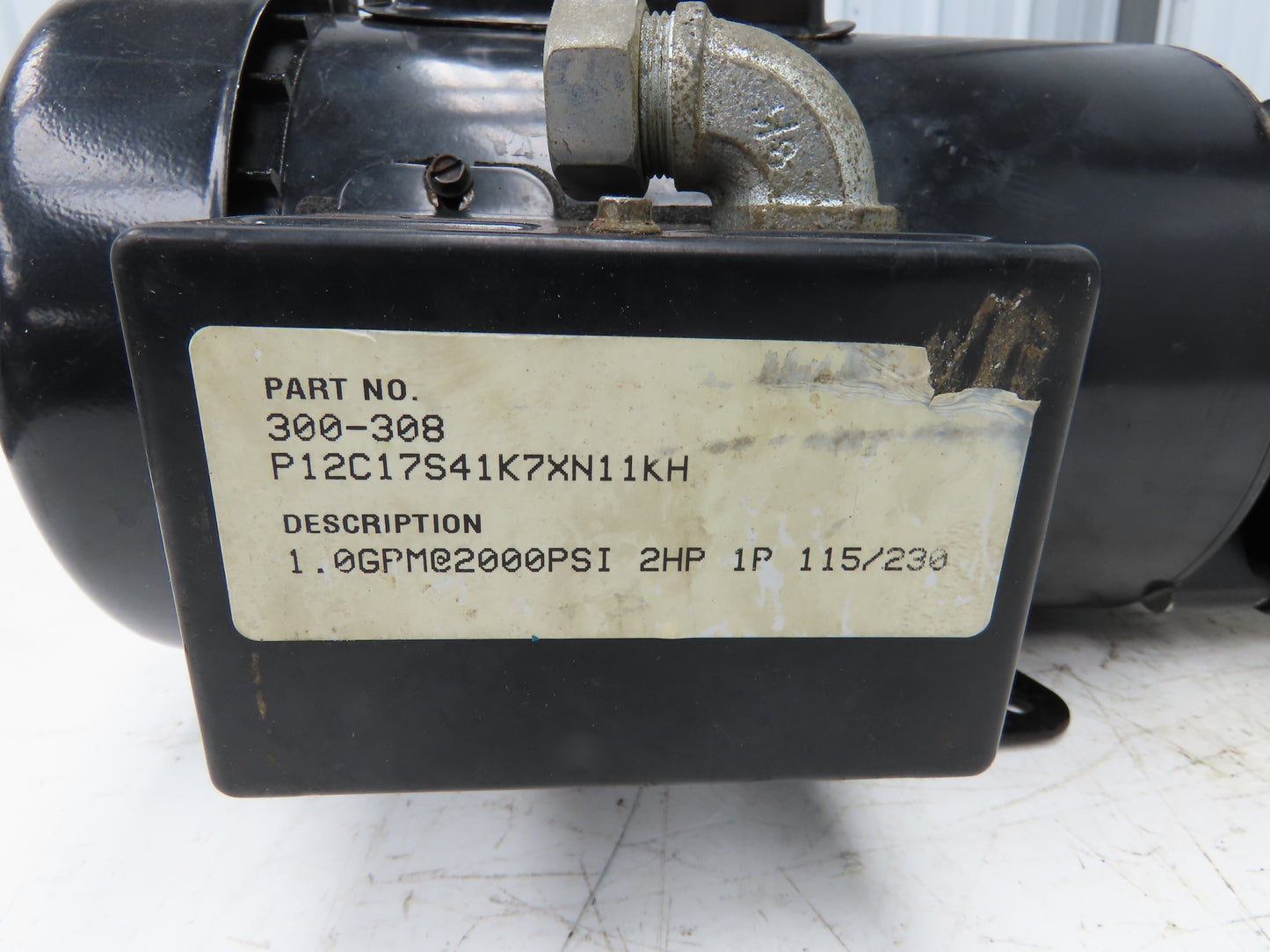SPX P12C17S41K7XN11KH Hydraulic Power Unit 1Gal Tank 1GPM 2000 PSI 115/230V 1PH