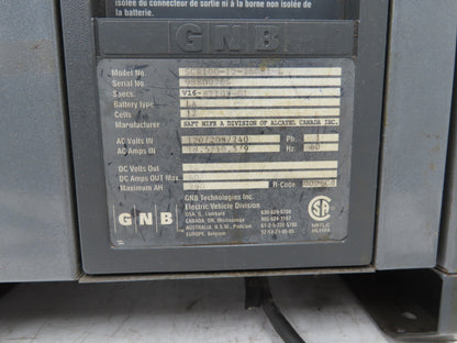 GNB SCR100-12-260S1-L Forklift Battery Charger 24V 40A 260Ah 120/208/240V 1Ph