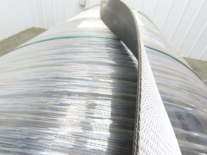 Hytrol 41.5"W x 672' Grooved Rubber Conveyor Belt 2-Ply Black 43"BW