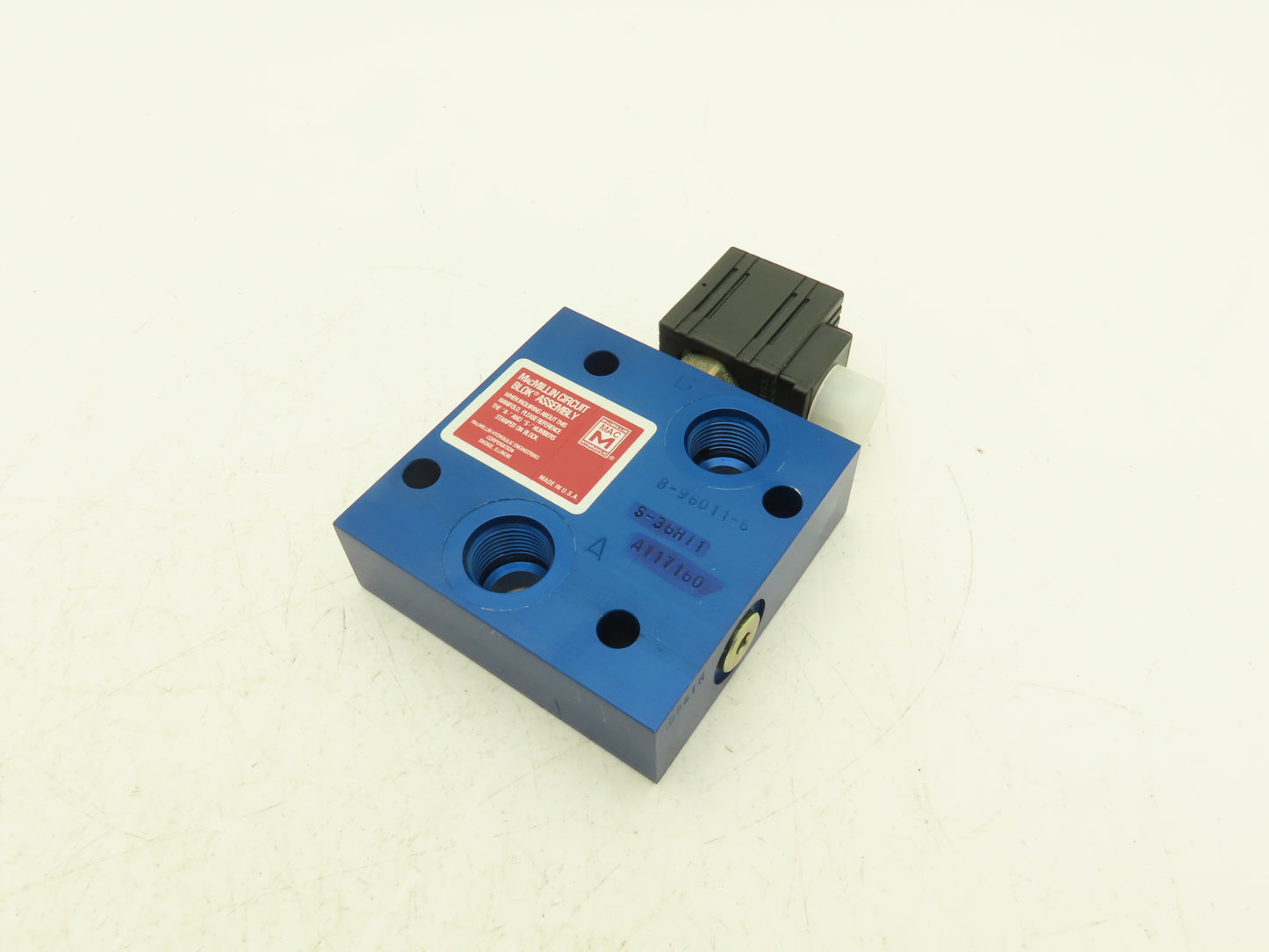 MacMillin Parker B-96011-6 Hydraulic Circuit Blok Assembly 120VAC