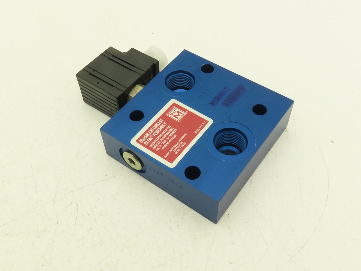 MacMillin Parker B-96011-6 Hydraulic Circuit Blok Assembly 120VAC