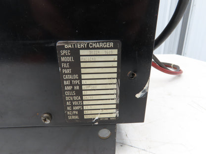 Hawker PAC1240 KW Powerstroke Battery Charger 24V 12 Cell 40 Amp 120V 1Ph 380AH