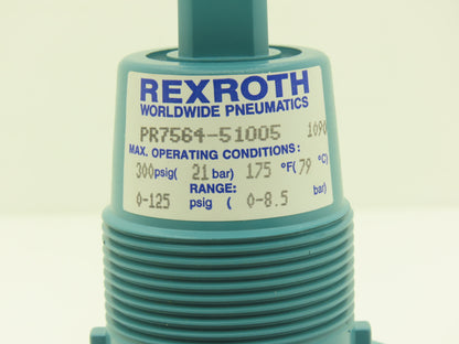 Rexroth PR7564-51005 Pneumatic Regulator 3/4"NPT 0-125PSI Range 300PSI Max