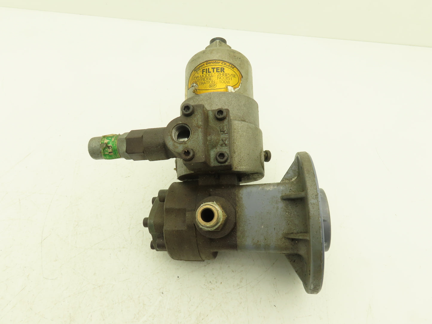 Nippon TOP-208HWMC PVDE Trochoid Hydraulic Oil Pump w/Filter IEC C-Face Flange