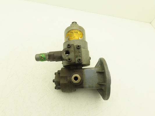 Nippon TOP-208HWMC PVDE Trochoid Hydraulic Oil Pump w/Filter IEC C-Face Flange