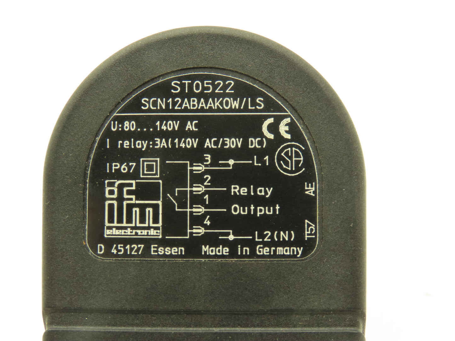 Ifm ST0522 SCN12ABAAK0W/LS Efector Flow Monitor 80-140V AC 1/2" NPT 30 Bar