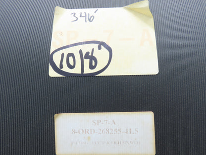 Hytrol 41.5"W x 346' Grooved Rubber Conveyor Belt 2-Ply Black 43"BW