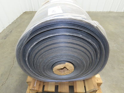 Hytrol 30"W x 325' Grooved Rubber Conveyor Belt 2-Ply Black