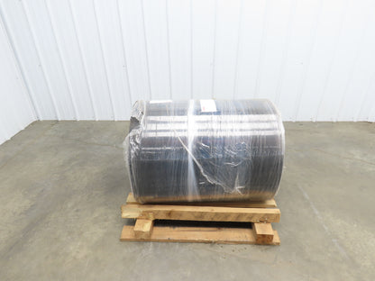 Hytrol 30"W x 325' Grooved Rubber Conveyor Belt 2-Ply Black