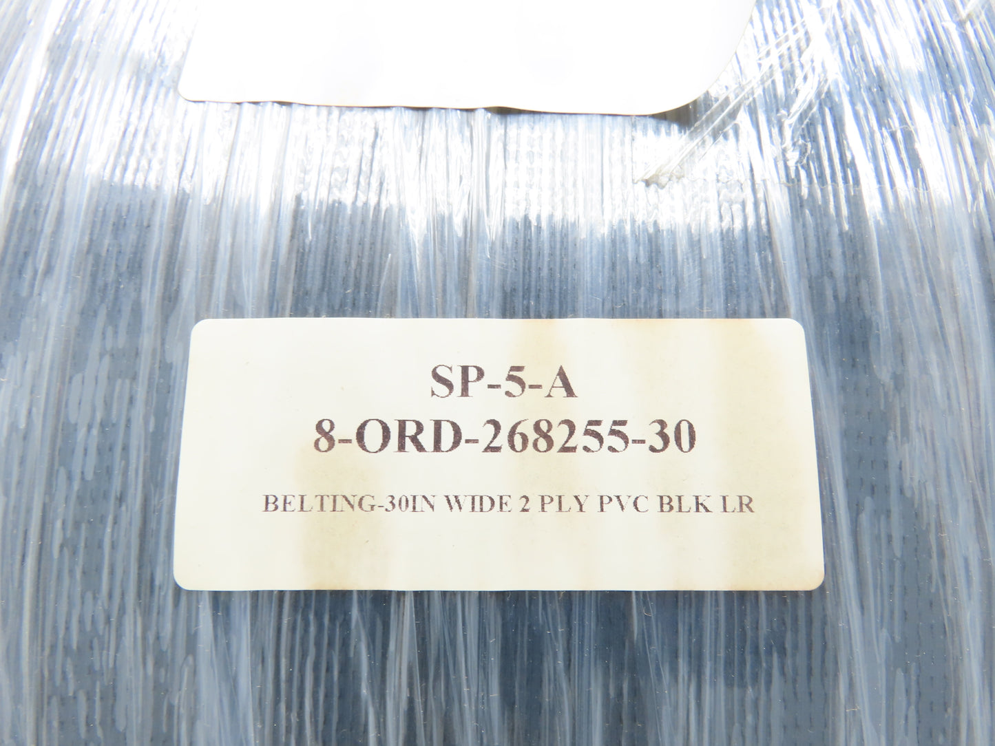 Hytrol 30"W x 325' Grooved Rubber Conveyor Belt 2-Ply Black