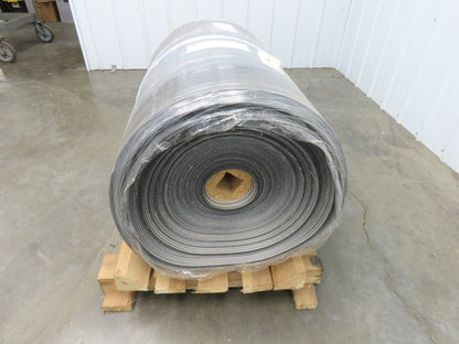 Hytrol 30"W x 325' Grooved Rubber Conveyor Belt 2-Ply Black