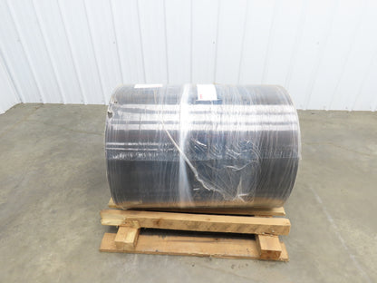 Hytrol 30"W x 325' Grooved Rubber Conveyor Belt 2-Ply Black