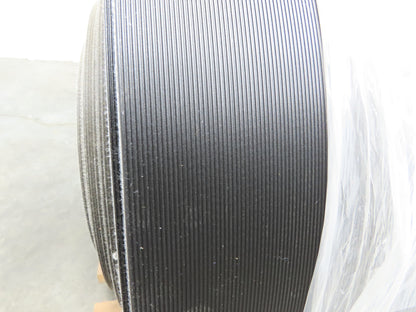 Hytrol 30"W x 325' Grooved Rubber Conveyor Belt 2-Ply Black
