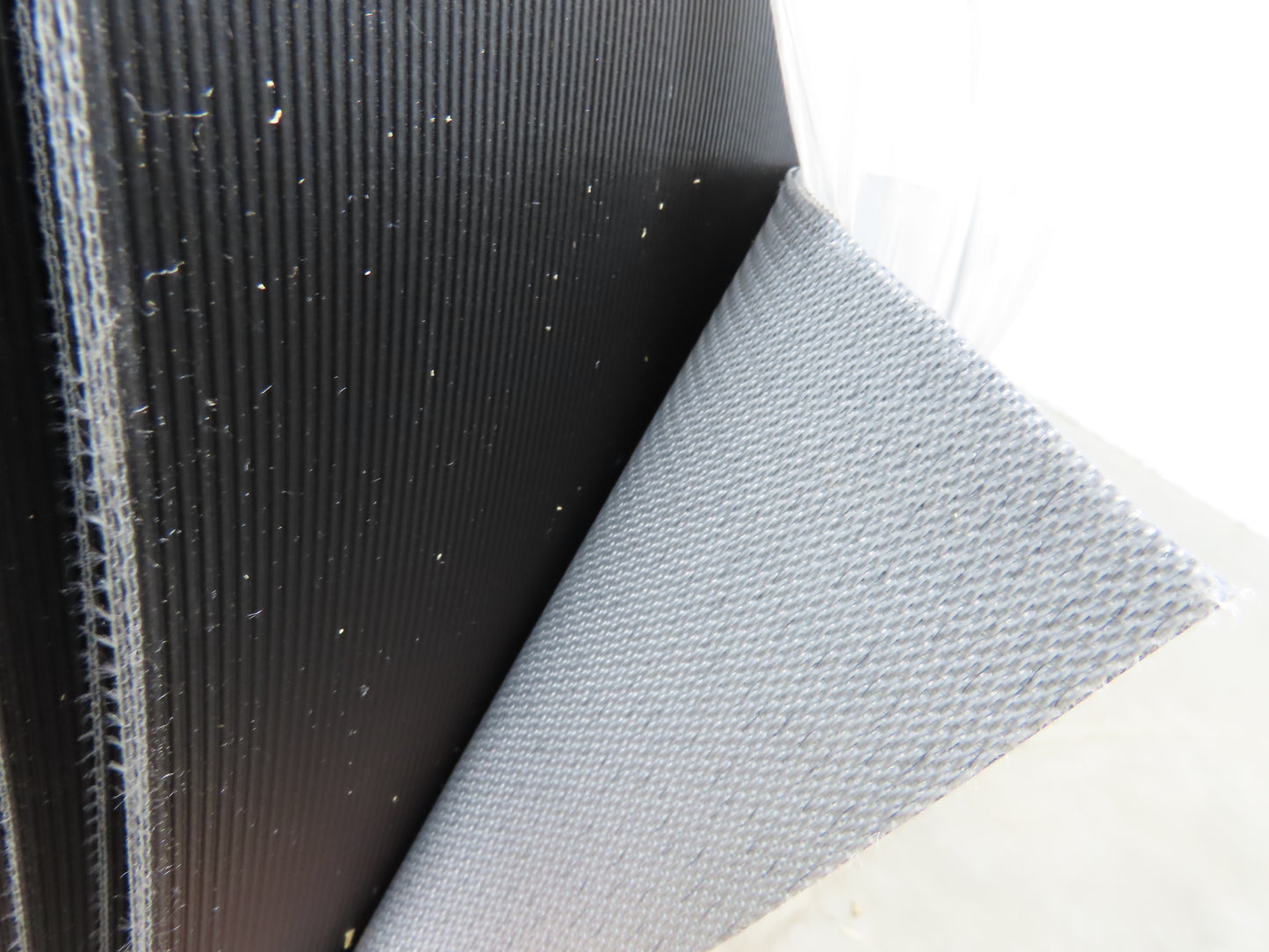 Hytrol 30"W x 325' Grooved Rubber Conveyor Belt 2-Ply Black