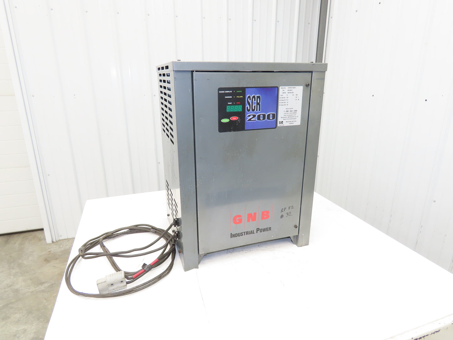 GNB SCR20012260S1L SCR200 Forklift Battery Charger 24V 260Ah 120/208/240V 1Ph