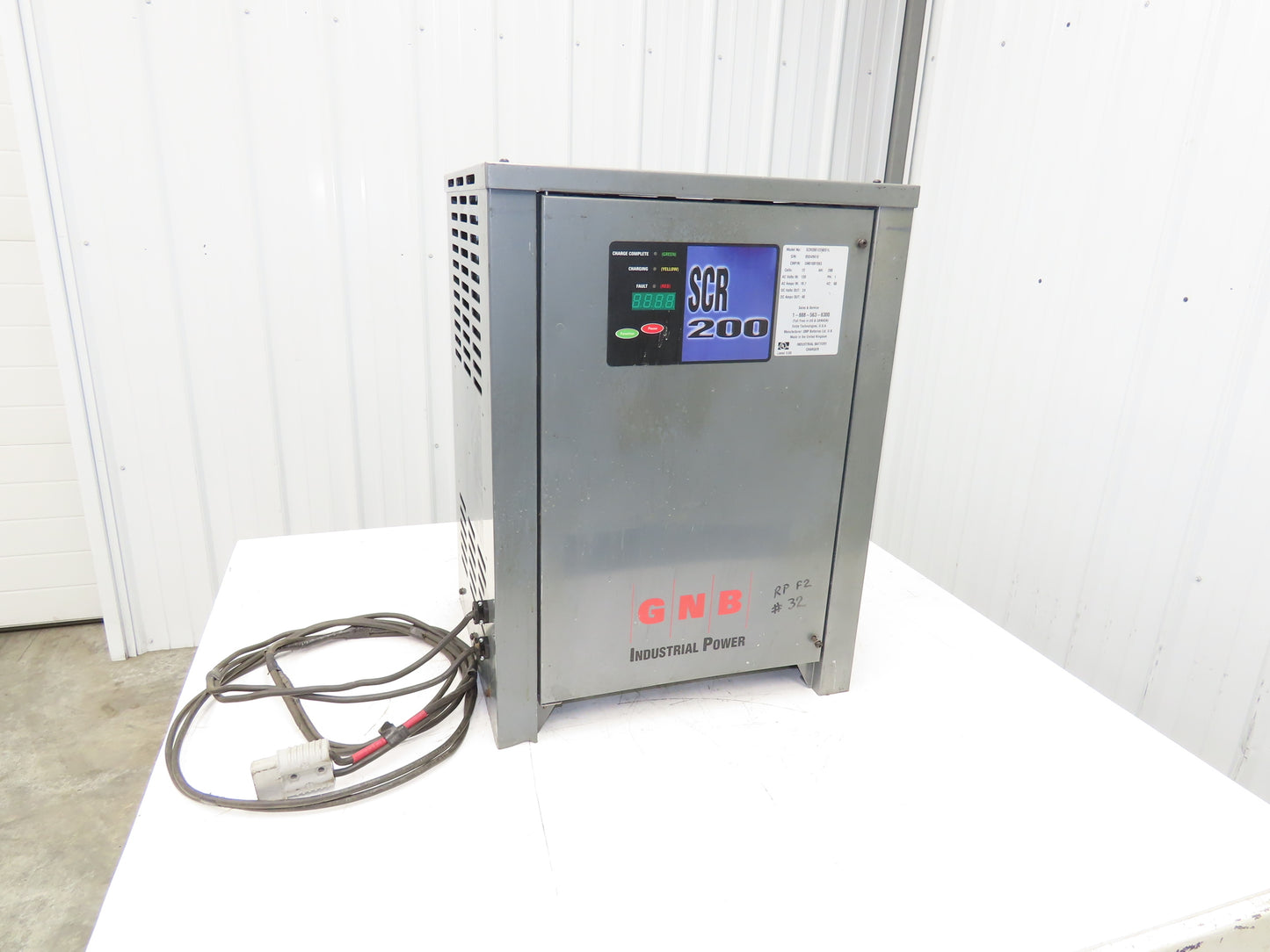 GNB SCR20012260S1L SCR200 Forklift Battery Charger 24V 260Ah 120/208/240V 1Ph