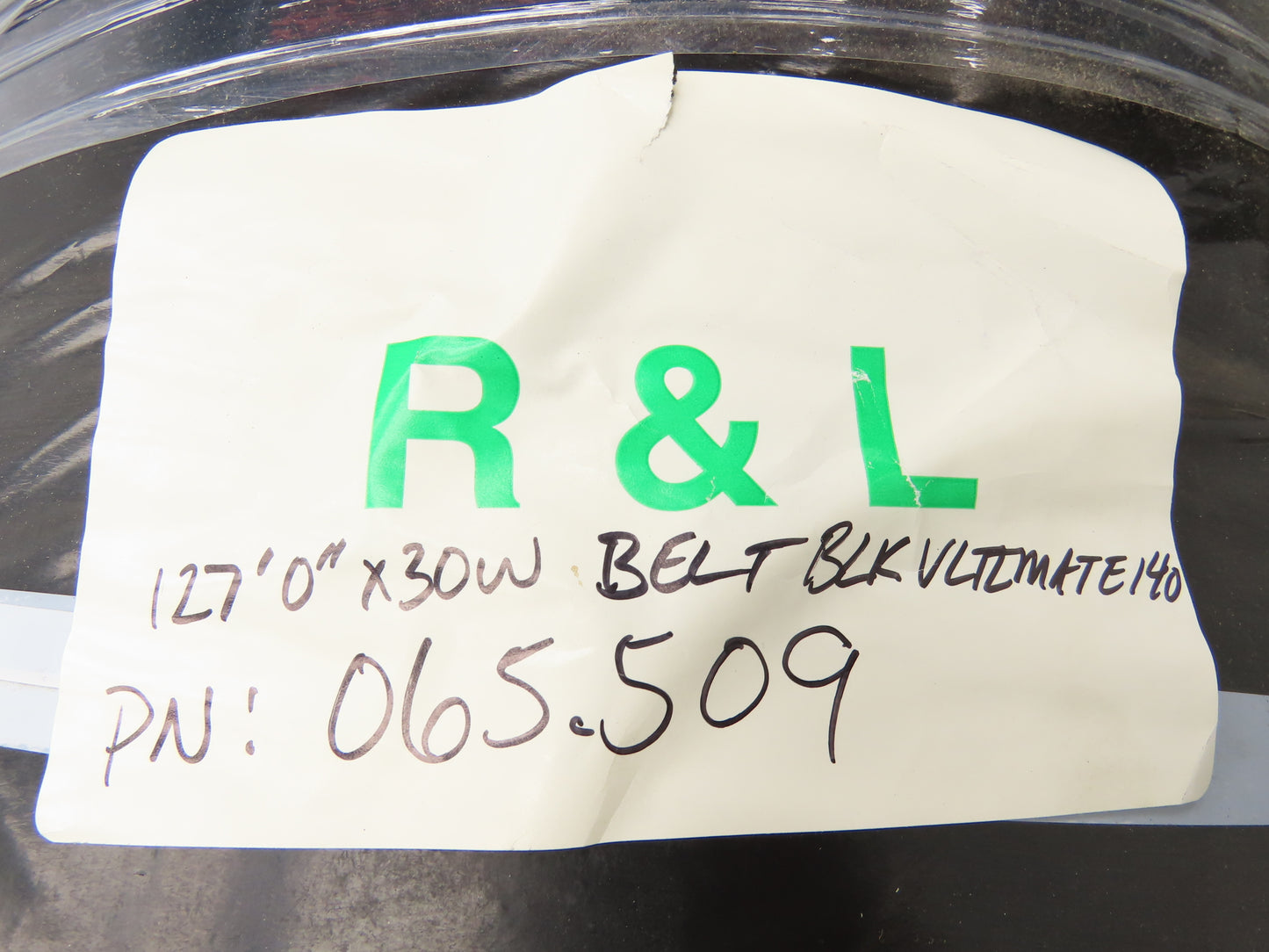 Hytrol Habasit UMS140HMBBS-B Ultimate 140 Conveyor Belt Fleece Laced 30"W x 127'