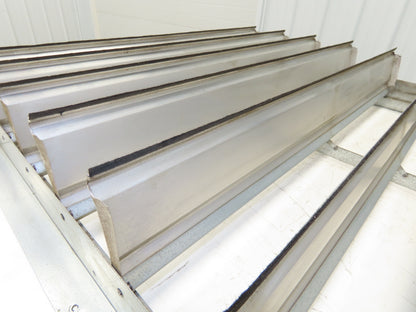 30x30" Aluminum Louvered Fan Shutter Felt Tip Gravity Louvers