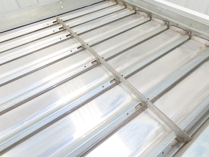 30x30" Aluminum Louvered Fan Shutter Felt Tip Gravity Louvers