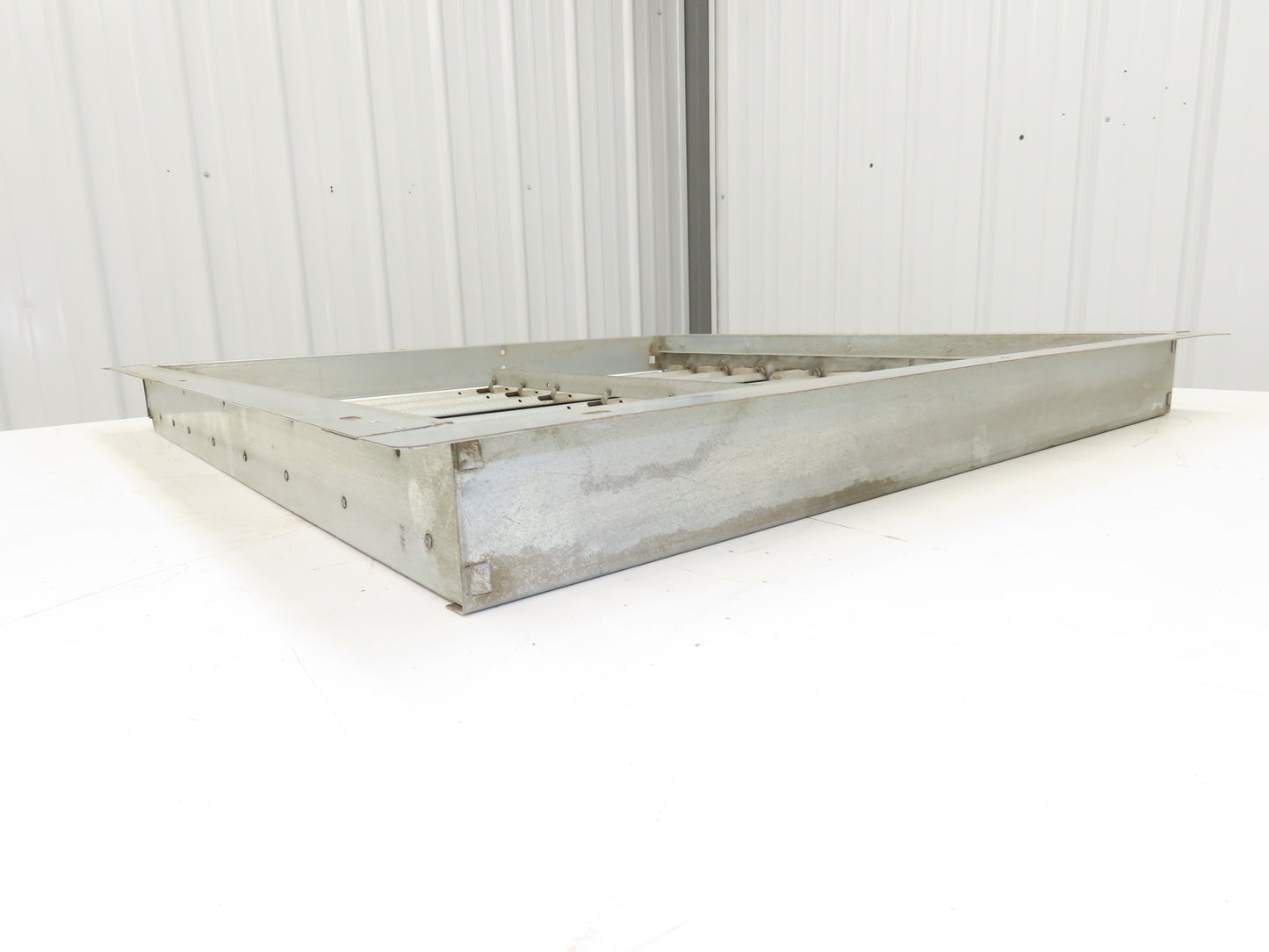 30x30" Aluminum Louvered Fan Shutter Felt Tip Gravity Louvers