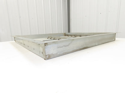 30x30" Aluminum Louvered Fan Shutter Felt Tip Gravity Louvers