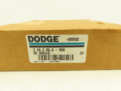 Dodge 455592 Sheave Taper Lock V Belt 2 Groove Taper-Lock Bore 6.95" Diameter