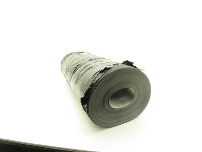 Hytrol 30"W x 75' 3" Grooved Rubber Conveyor Belt Laced 2-Ply Black 2PL100/GP/0