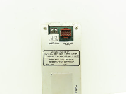 National Controls TCR-0C510-010 Rotisserie Oven Controller 21 Button
