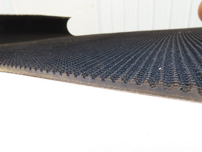 34"W x 11' 8" Grip-Top Incline Conveyor Belt Laced 2-Ply Black Rubber PHR2-160