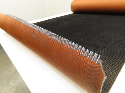 34"W x 11' 8" Grip-Top Incline Conveyor Belt Laced 2-Ply Black Rubber PHR2-160