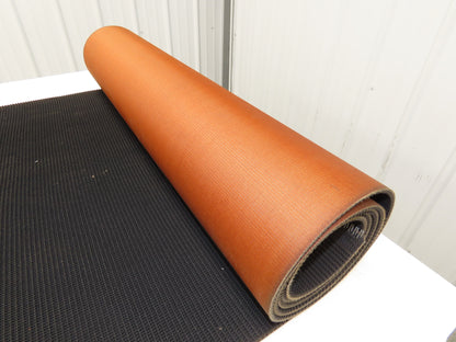 34"W x 11' 8" Grip-Top Incline Conveyor Belt Laced 2-Ply Black Rubber PHR2-160