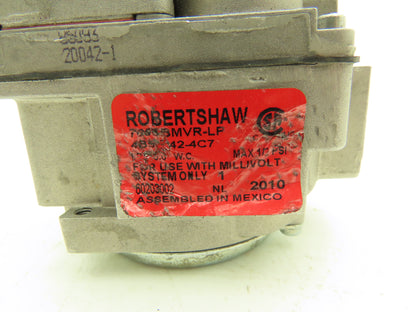 Robertshaw 4B5-142-4C7 BMVR LP Gas Valve 10.0 W.C. Safety Pilot Thermocouple