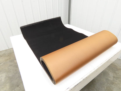 34"W x 11' 8" Grip-Top Incline Conveyor Belt Laced 2-Ply Black Rubber PHR2-160