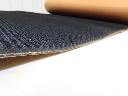 34"W x 11' 8" Grip-Top Incline Conveyor Belt Laced 2-Ply Black Rubber PHR2-160