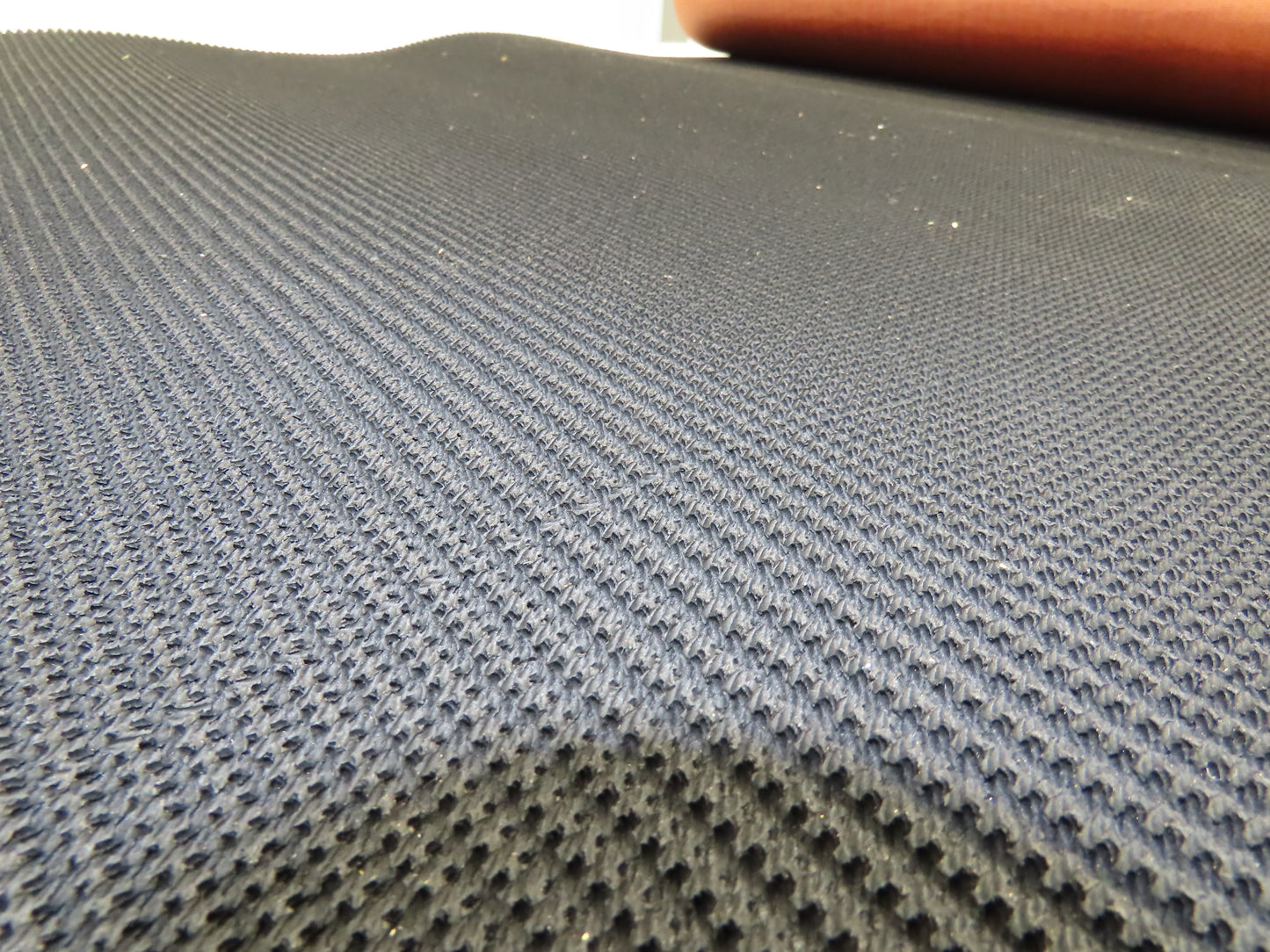 34"W x 12' 4" Grip-Top Incline Conveyor Belt Laced 2-Ply Black Rubber PHR2-160