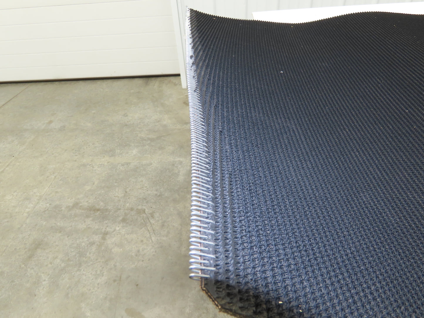 34"W x 12' 4" Grip-Top Incline Conveyor Belt Laced 2-Ply Black Rubber PHR2-160