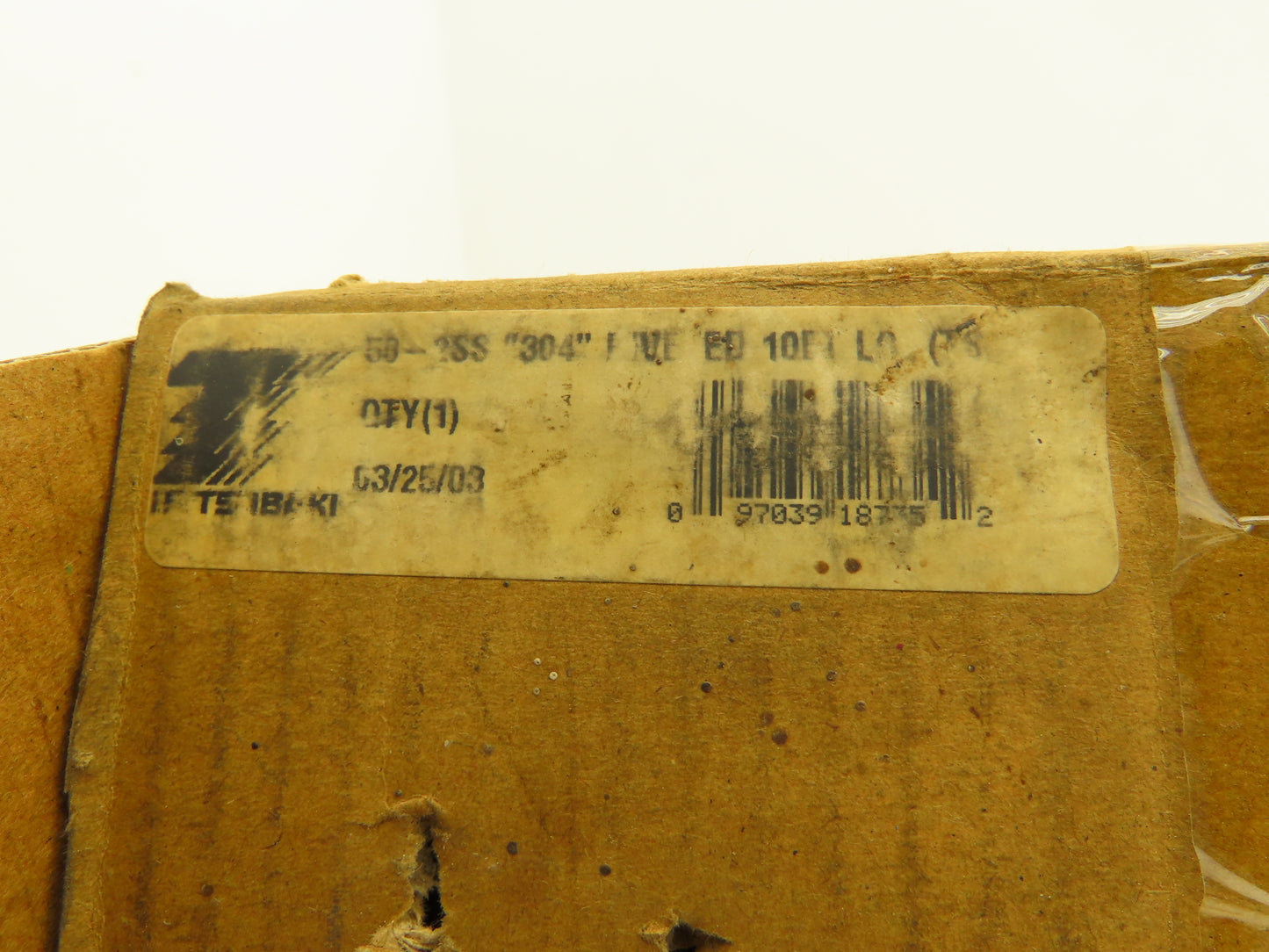 Tsubaki 50-2SS #50 2-Strand Double Roller Chain Stainless 5/8" Pitch Riveted 10'