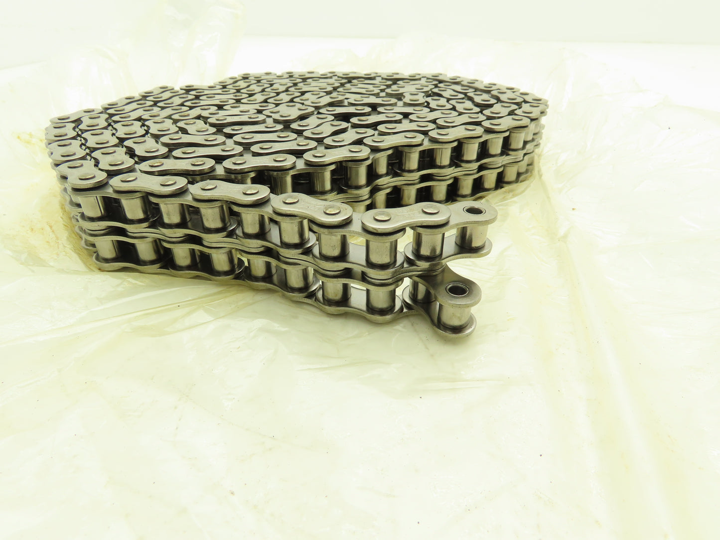 Tsubaki 50-2SS #50 2-Strand Double Roller Chain Stainless 5/8" Pitch Riveted 10'