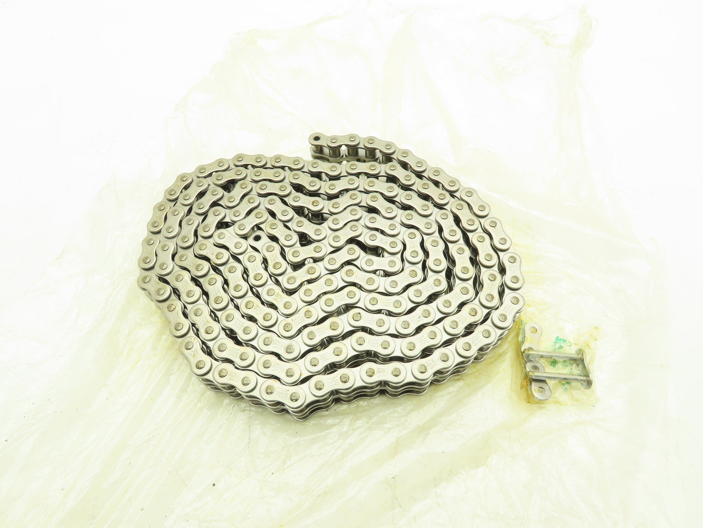 Tsubaki 50-2SS #50 2-Strand Double Roller Chain Stainless 5/8" Pitch Riveted 10'