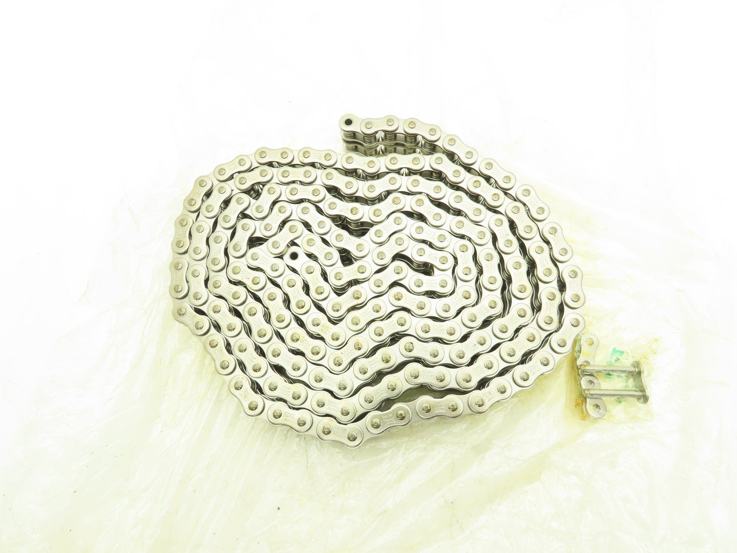 Tsubaki 50-2SS #50 2-Strand Double Roller Chain Stainless 5/8" Pitch Riveted 10'