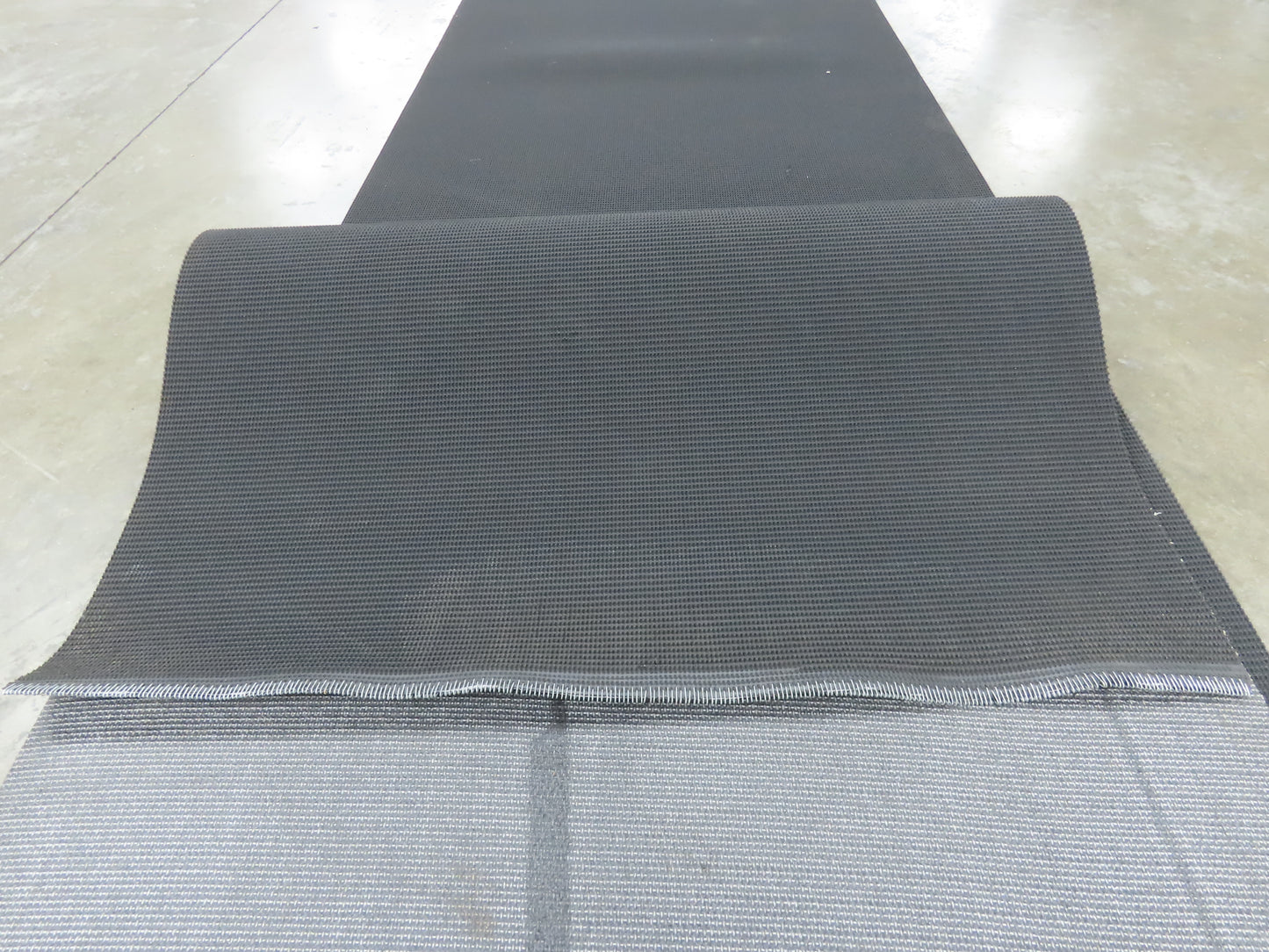 36"W x 41' Grip-Top Incline Conveyor Belt Laced Black Rubber