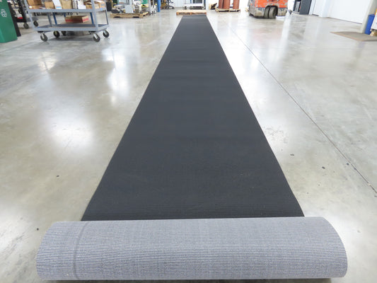 36"W x 41' Grip-Top Incline Conveyor Belt Laced Black Rubber
