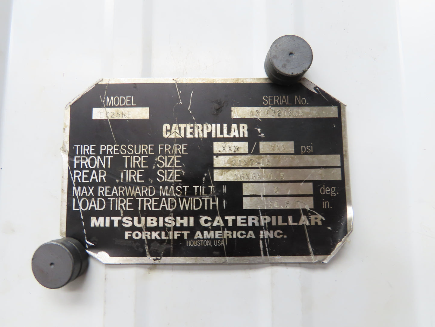 Caterpillar GE 5BT1366B178A Electric Forklift Traction Motor 36/48VDC CAT EC25KE