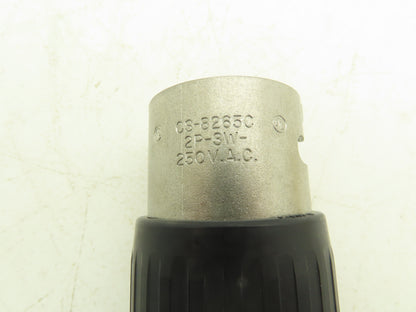 Hubbell CS8265C Insulgrip Twist-Lock HBL Connector 2 Pole 3 Wire 50A 250VAC
